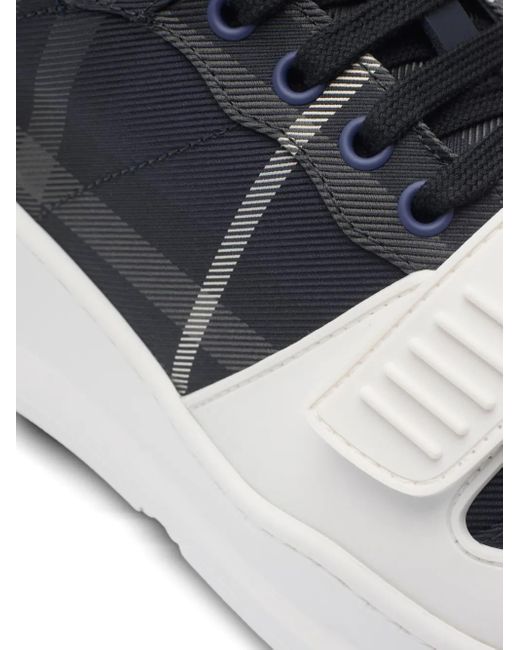 Burberry Black Check Sneakers for men