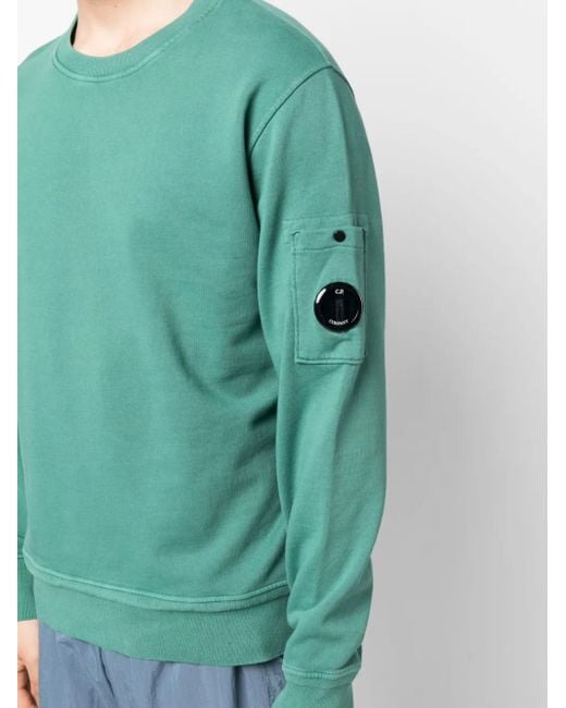 メンズ C P Company ロゴ スウェットシャツ Green