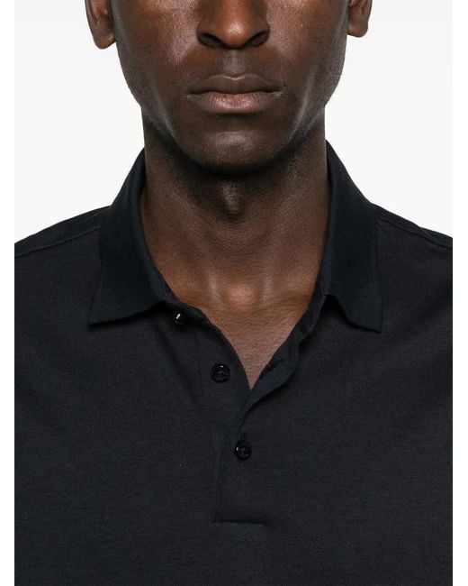 Boss Poloshirt Met Korte Mouwen in het Black voor heren