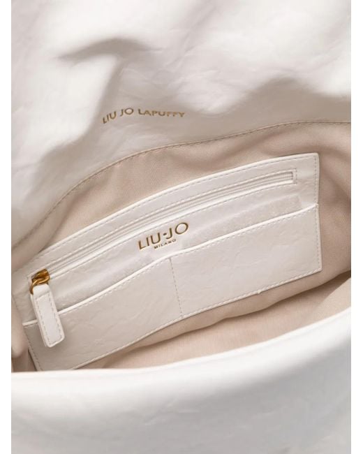 Liu Jo White Lapuffy Shoulder Bag
