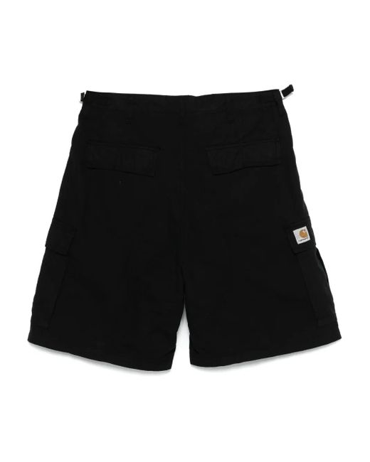 Carhartt Black Logo-Patch Shorts for men