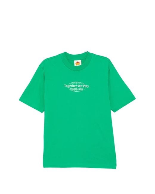Farm Rio Green Logo-Print T-Shirt