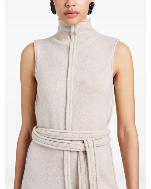 Proenza Schouler White Gestricktes Zola Kleid mit Gürtel