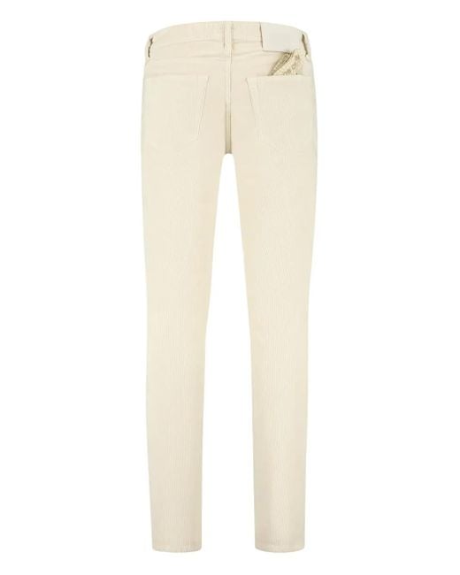 Jacob Cohen Natural Corduroy Trousers for men