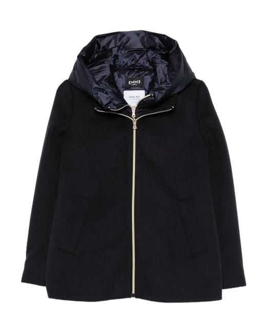 Marella Black Emme Hooded Zip-Front Jacket