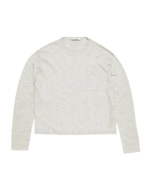 メンズ Acne ポケットディテール セーター White