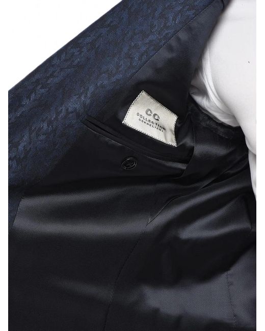 Corneliani Blue Notch-Lapel Blazer for men
