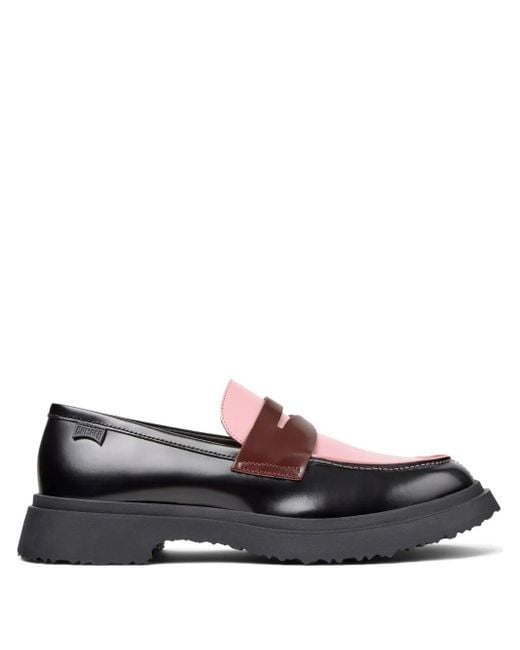 Camper Black Walden Twins Leather Two-Tone Loafers