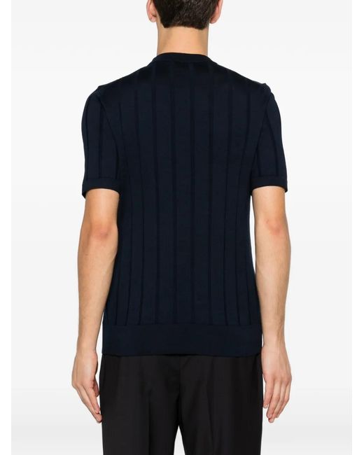 Eleventy Blue T-Shirt À Col Rond for men