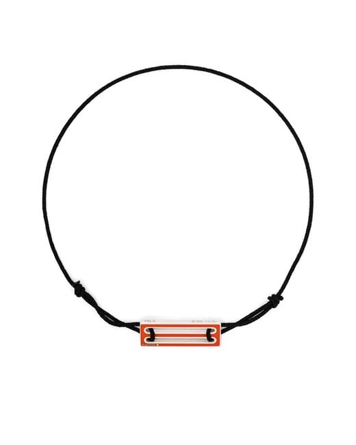 Le Gramme Metallic Lacquered Cord Bracelet 2,5G