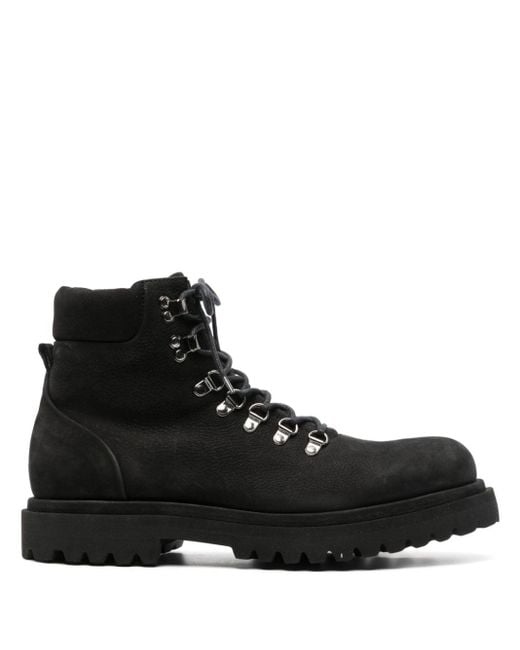 Officine Creative Black Eventual 021 Leather Boots for men
