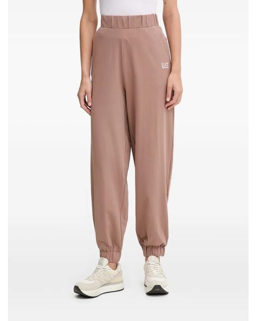 EA7 Pink Jogginganzug mit Logo-Print