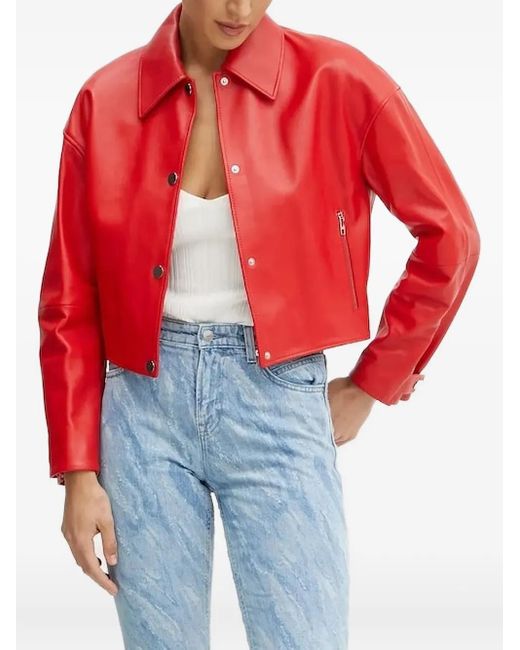 Boss Red Button-Fastening Jacket