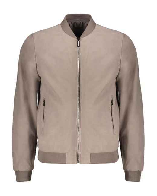 Moorer Natural Compiano Bomber Jacket for men