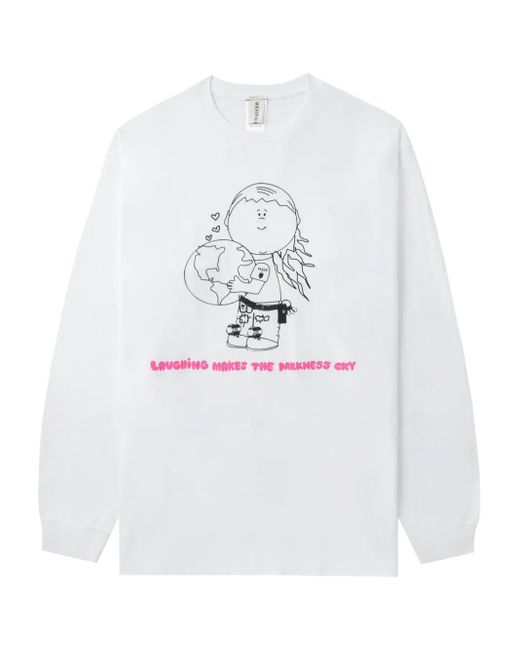WESTFALL White Cartoon-Print T-Shirt for men