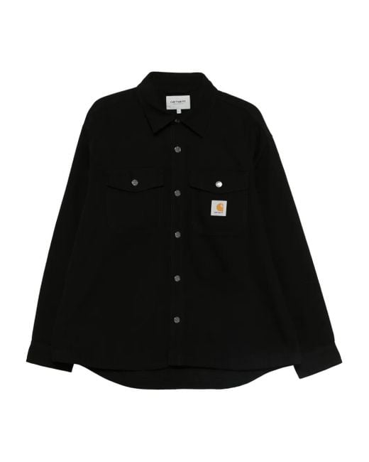 Carhartt Black Pocketed Buttoned Shirt for men
