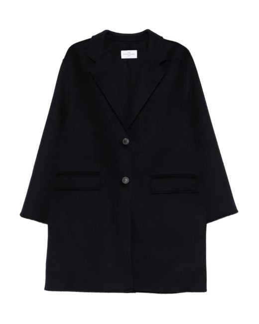 The Dynamis Studio Black Button-Fastening Coat
