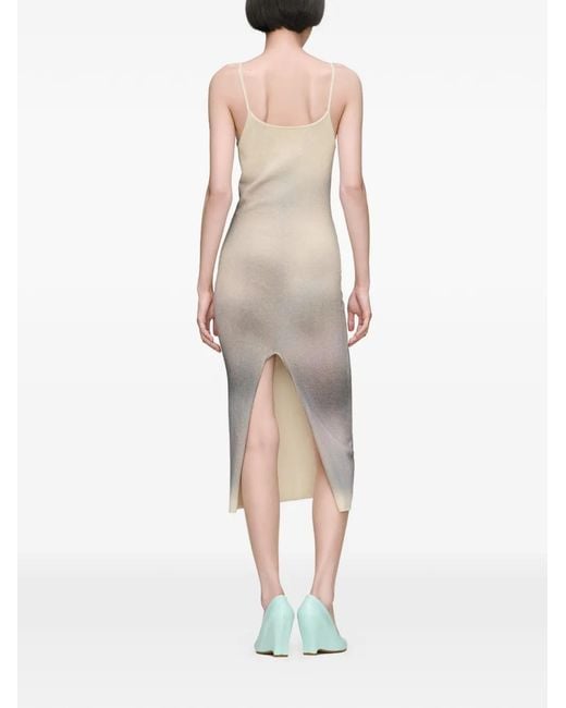 Maison Margiela White Knit Maxi Dress