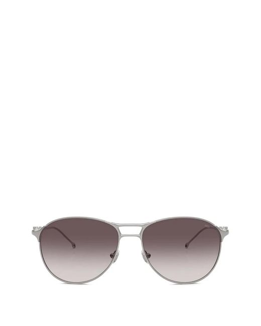 DIESEL Gray Cut-Out-Arm Pilot Sunglasses