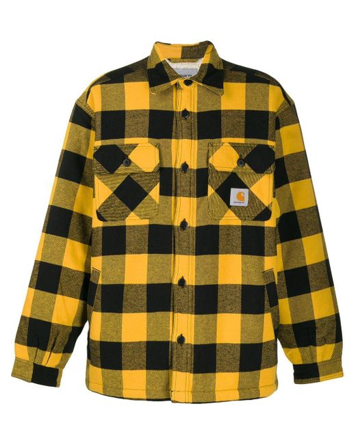 Carhartt WIP Cotton Merton Check Shirt in Yellow for Men | Lyst
