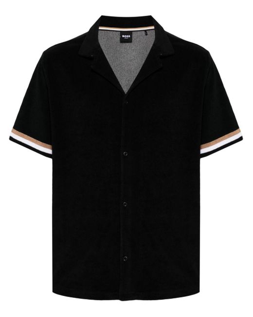 Boss Black Terry-cloth Cotton-blend Shirt for men