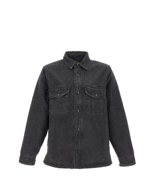 Filson Gray Fleece-Lined Denim Jacket for men