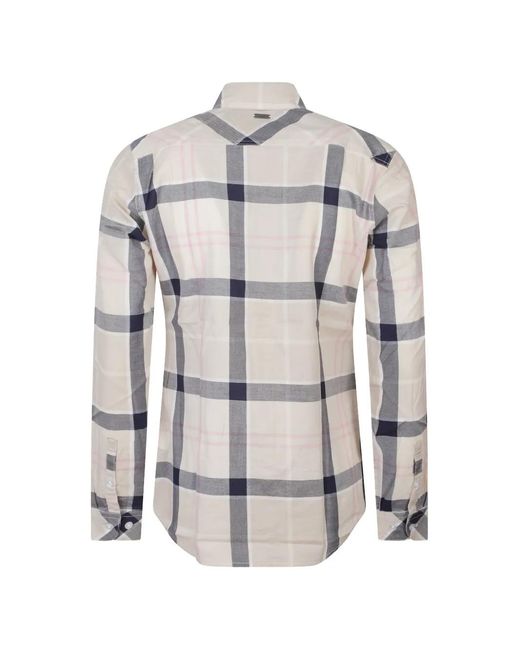 Barbour White Regular Checks Shirt