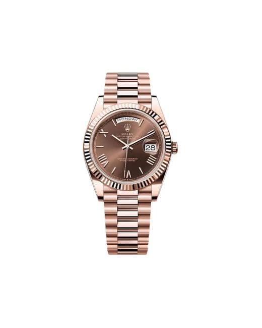 Rolex White 2024 Pre-Owned Day-Date 40Mm