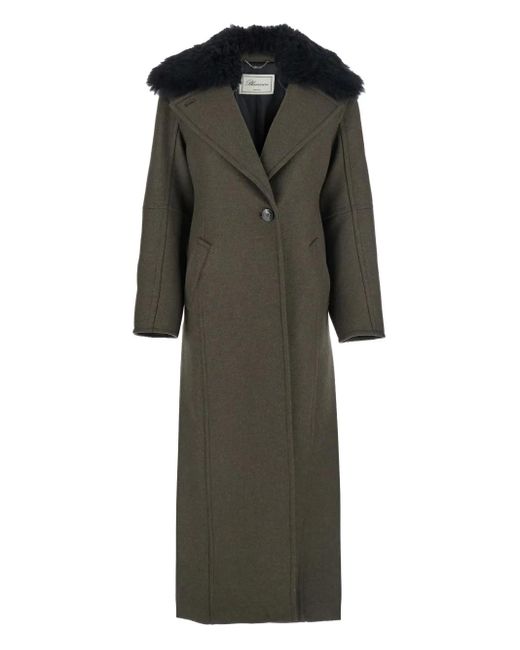 Cappotto Con Revers Classici di Blumarine in Green
