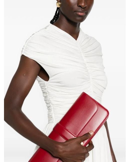 TOVE White Gabor Ruched Blouse