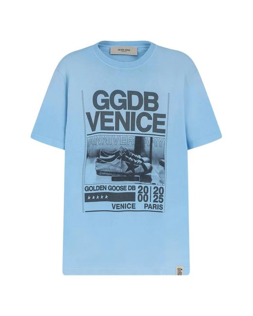Golden Goose Deluxe Brand Blue Regular's T-Shirt for men