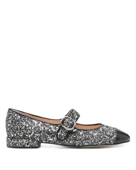 Sandro Leren Ballerina's in het Gray