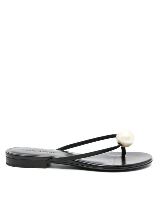 Magda Butrym パール レザーサンダル White