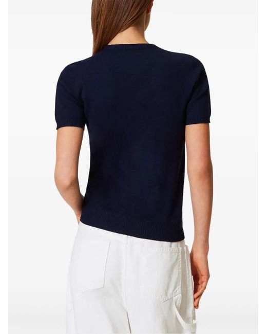 Twinset Gebreide Top in het Blue
