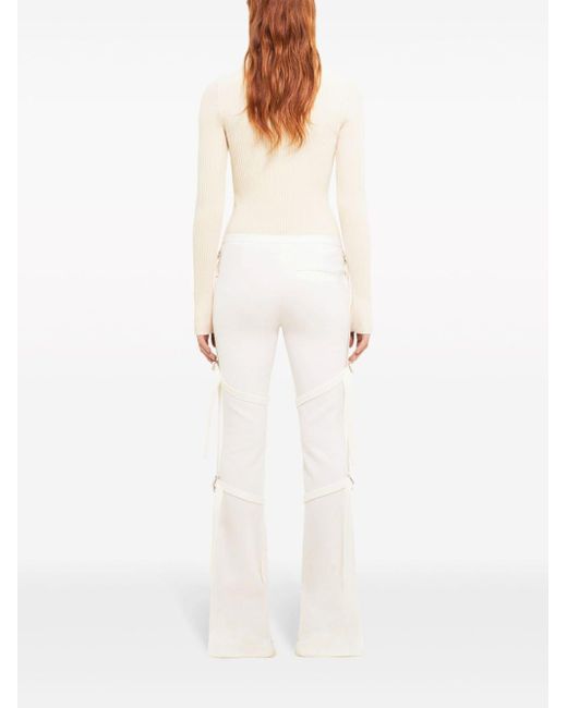 Courreges White Reedition Ribbed Jumper
