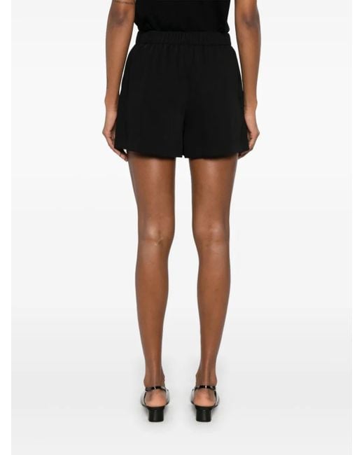 P.A.R.O.S.H. Black Dart-Detail Shorts