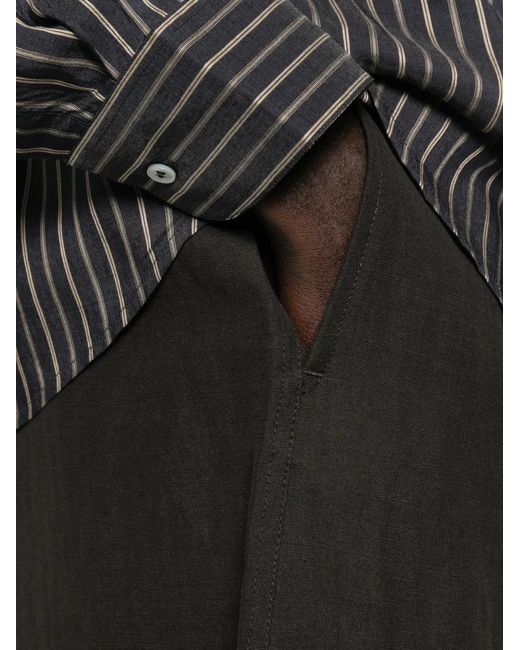 Studio Nicholson Black Drawstring Trousers for men