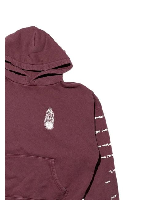 Enfants Riches Deprimes Purple Graphic-Print Hoodie for men