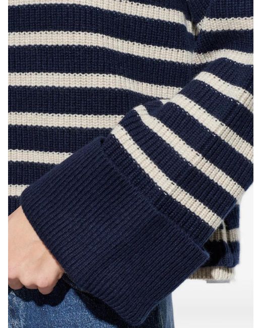 Rag & Bone Gestreepte Coltrui in het Blue
