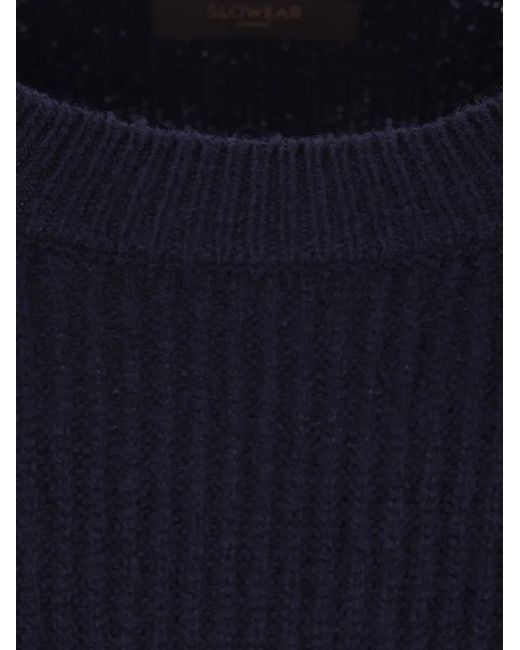 Pull À Design Côtelé Zanone pour homme en coloris Blue