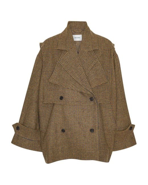 Henrik Vibskov Brown Hands Down Double-Breasted Jacket for men