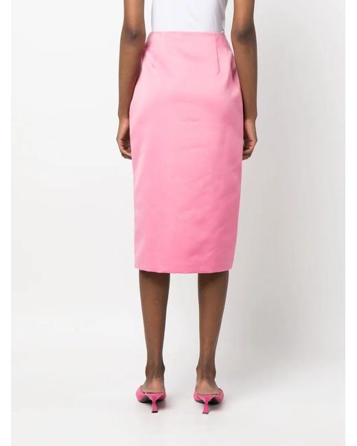 Viktor & Rolf Pink Hollywood Dream Slit Midi Skirt