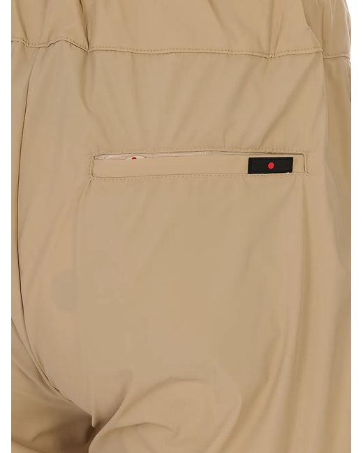 KIRED Natural Drawstring Elasticated-Cuff Track Pants for men