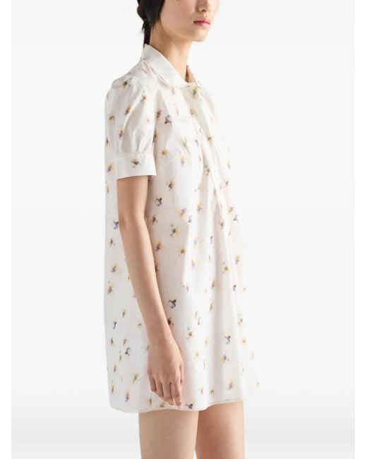 Prada フローラル ドレス White