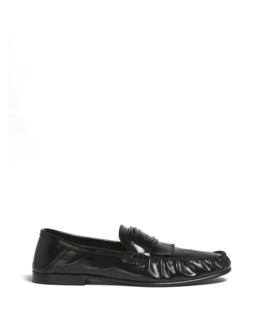 Marni White Mocassins En Cuir À Franges for men