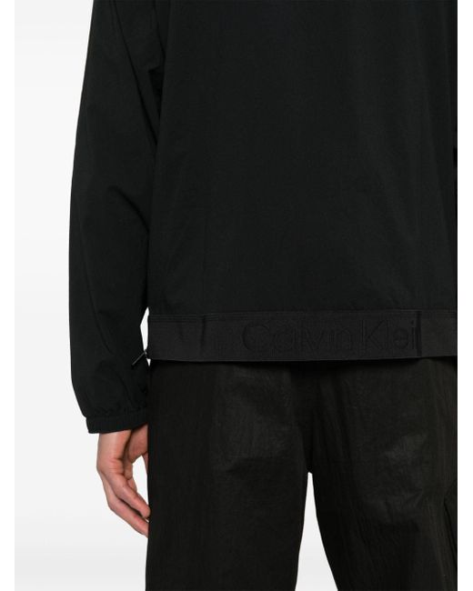Giacca a vento con cappuccio di Calvin Klein in Black da Uomo