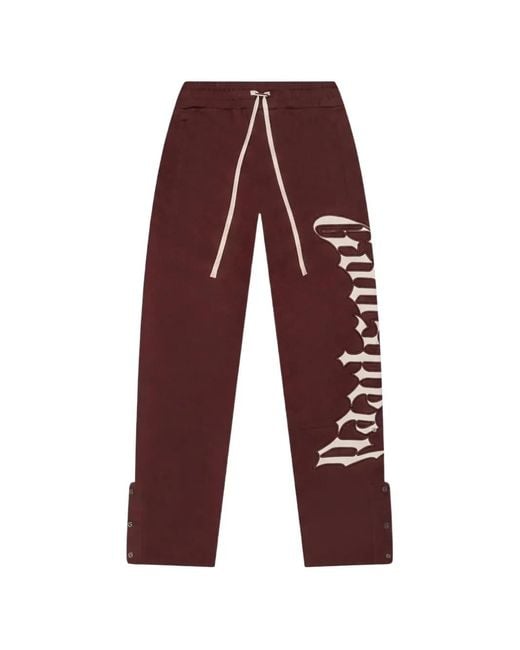 Godspeed Red Logo Track Pants for men