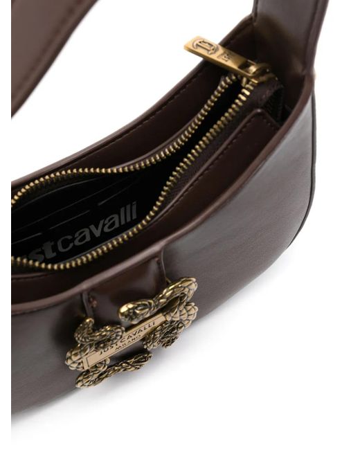 Just Cavalli ロゴバックル ハンドバッグ Brown