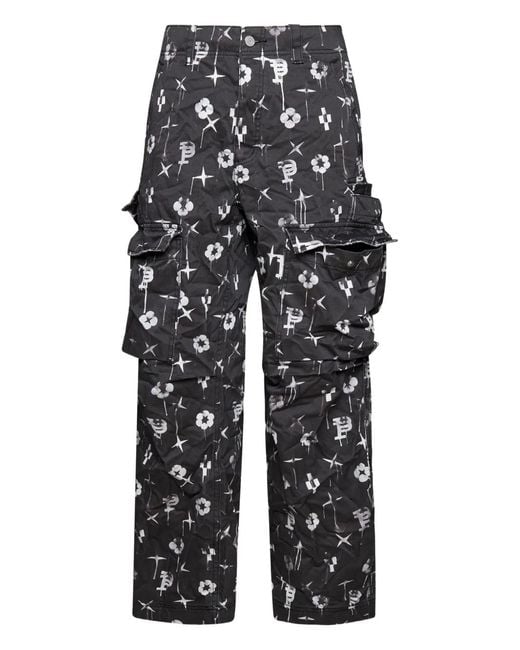 Purple Brand Black Double Pocket Cargo for men