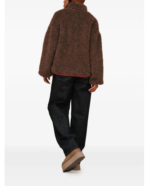 Ugg Red Marlene Confetti Shearling Jacket